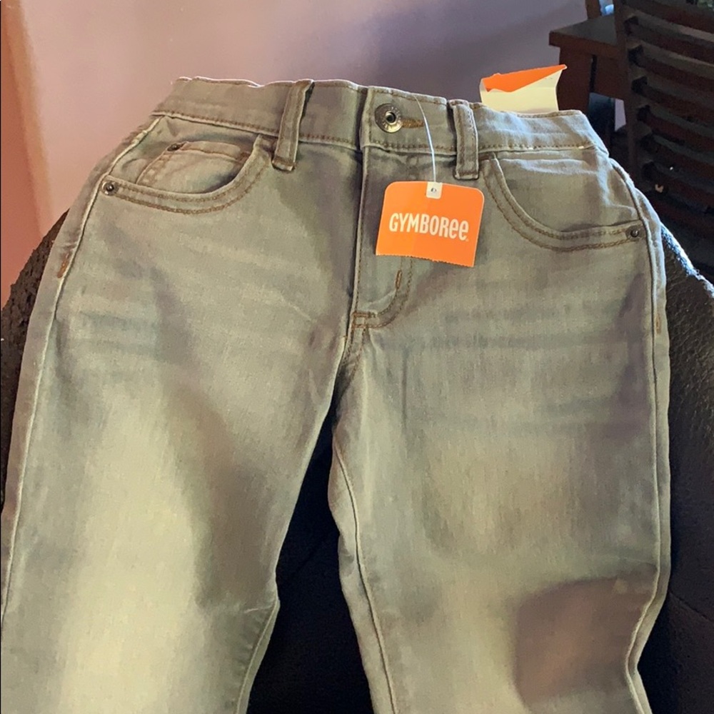 Grey boys jeans never worn with adjustable waist